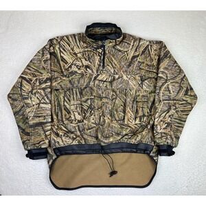 Rivers West Hunting Jacket Mens Large Brown Mossy Oak Waterproof Fleece Camo